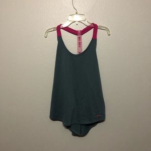 Gray Nike Workout Top